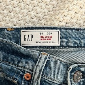 gap 24/00r 90s lose high rise jeans